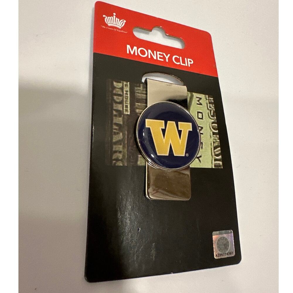 University of Washington Husky Team Money Clip New